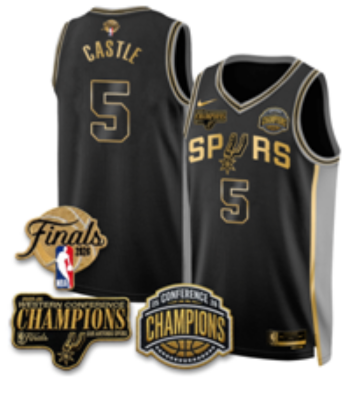 Men Phoenix Suns #5 Castle Black 2026 NBA Jersey 0718003